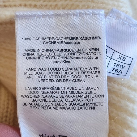 NWOT Brooks Brothers 100% cashmere "sweatshirt" sweater - Picture 11 of 11